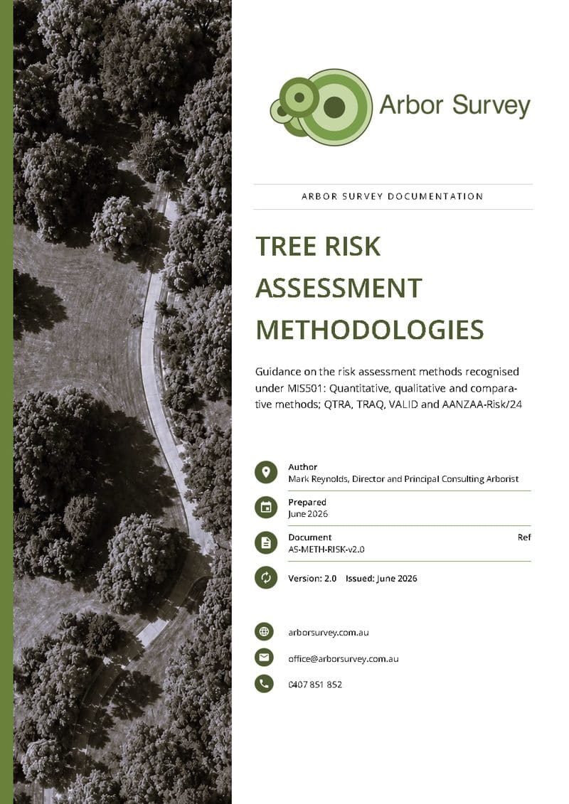 Tree Risk Assessment Methods document cover